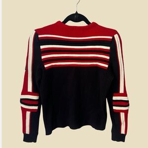 Maje moto Red/white/blue striped sweater